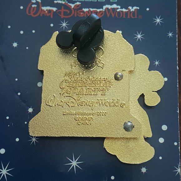 2005 Limited Edition Moving Very Merry Christmas Party Mickey Mouse Pin - Picture 3 of 4